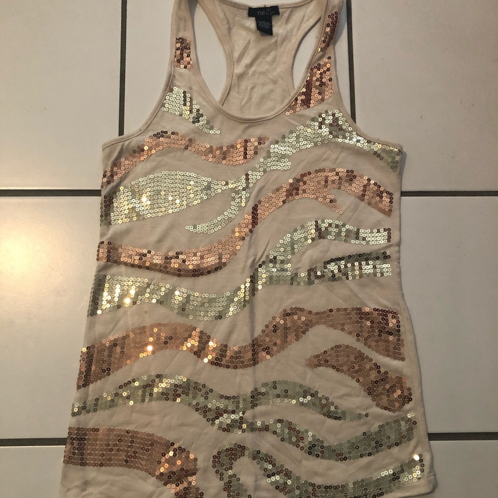 Rue 21 sequin tank top